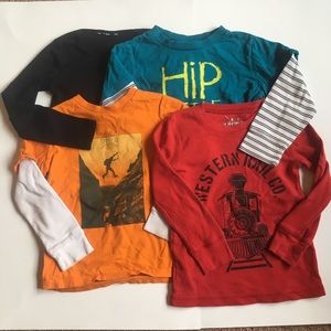 BOGO long sleeve tee bundle of 4 size 4T